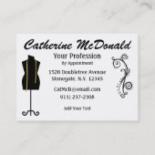 De Visite Mode / Carte Seamstress - SRF (Dos)