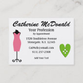 De Visite Mode / Carte Seamstress - SRF (Dos)