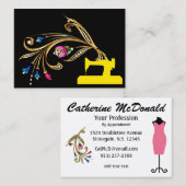 De Visite Mode / Carte Seamstress - SRF (Devant / Derrière)