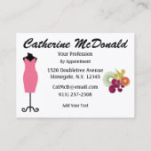 De Visite Mode / Carte Seamstress - SRF (Dos)