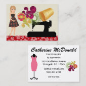 De Visite Mode / Carte Seamstress - SRF (Devant / Derrière)