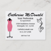 De Visite Mode / Carte Seamstress - SRF (Dos)