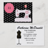 De Visite Mode / Carte Seamstress - SRF (Devant / Derrière)