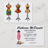 De Visite Mode / Carte Seamstress - SRF (Devant / Derrière)