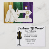 De Visite Mode / Carte Seamstress - SRF (Devant / Derrière)