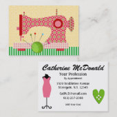 De Visite Mode / Carte Seamstress - SRF (Devant / Derrière)