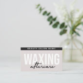 De Visite Moderne simple épilation post-soin carte Enlèvemen (Debout devant)