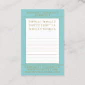 De Visite Motif arabe - Carte d'entreprise (Dos)