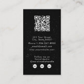 De Visite Mustache Barber Shop Coiffeur Loyauté Carte (Dos)