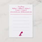 De Visite NailArt - Carte d'affaires / programme (Dos)