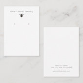 De Visite Nature Bumble Bee Simple oreille carte d'affichage (Devant / Derrière)