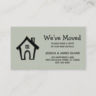 De Visite "Nous avons déménagé" avec Little House, carte ver