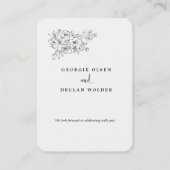 De Visite Nous faisons Calligraphie Mariage en ligne carte R (Dos)