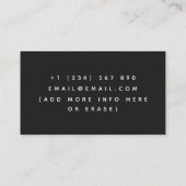 De Visite Orange Movie Clapper Carte Vidéographe Ardoise (Dos)