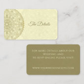 De Visite Oriental Mariage - Carte Détail (Devant / Derrière)