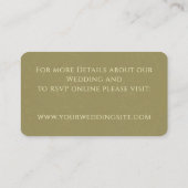 De Visite Oriental Mariage - Carte Détail (Dos)