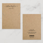 De Visite Papier artisanal simple Elevage Carte d'affichage  (Devant / Derrière)