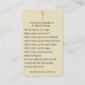 De Visite Pâques prière religieuse Paschal Carte Sainte (Dos)