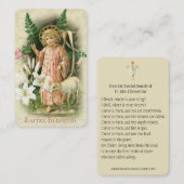 De Visite Pâques prière religieuse Paschal Carte Sainte (Devant / Derrière)