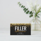 De Visite Parties scintillant Gold Filler Instruction carte  (Debout devant)