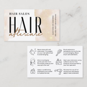 De Visite Parties scintillant Gold Hair Aftercare carte d'in