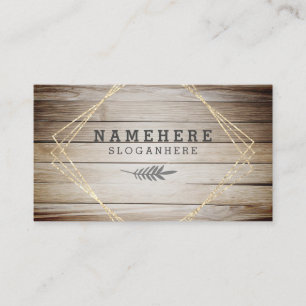 De Visite Parties scintillant moderne Dark Coffee Wood Carte