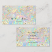 De Visite parties scintillant simulée sur le nouveau carte d (Devant / Derrière)