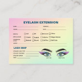 De Visite Pastel Holographic Eyelash Extension Carte du doss (Dos)