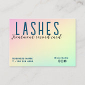 De Visite Pastel Holographic Eyelash Extension Carte du doss (Devant)