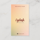 De Visite Pastel Holographic Eyelash Extensions Carte (Devant)