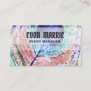 De Visite Peacock plume Abstrait Art carte d'affaires