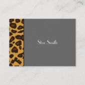 De Visite Peau léopard classique sur n'importe quelle carte  (Dos)