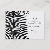 De Visite Peau Zebra classique sur n'importe quelle carte co (Devant)