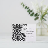 De Visite Peau Zebra classique sur n'importe quelle carte co (Debout devant)