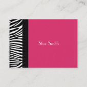 De Visite Peau Zebra classique sur n'importe quelle carte co (Dos)