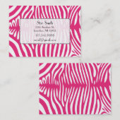 De Visite Peau Zebra classique sur n'importe quelle carte co (Devant / Derrière)