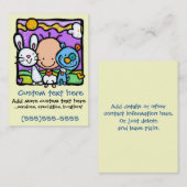 De Visite Petit bébé et sa petite carte d'Animal-Childcare (Devant / Derrière)