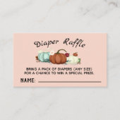 De Visite Petite fille Citrouille Baby shower Déchets Carte (Devant)