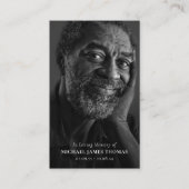 De Visite Photo Hommage commémoratif Carte commémorative fun (Devant)