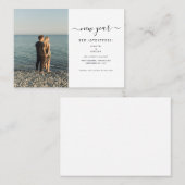 De Visite Photo Nouvel An Aventures Enregistrer La Carte Dat (Devant / Derrière)