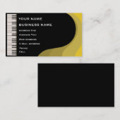 De Visite Piano à queue - carte d'industrie musicale (Devant / Derrière)
