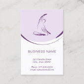 De Visite Pilates carte instructeur avec deux pilates pose (Dos)