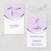 De Visite Pilates carte instructeur avec deux pilates pose (Devant / Derrière)