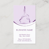 De Visite Pilates carte instructeur avec deux pilates pose (Dos)