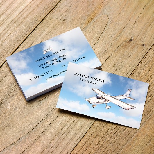 De Visite Pilote privé professionnel, carte d'aviation perso