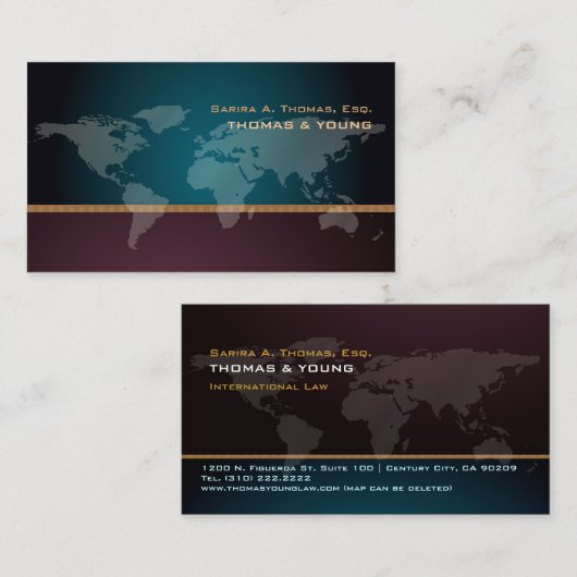 De Visite PixDezines Going Global, carte du monde (Devant / Derrière)
