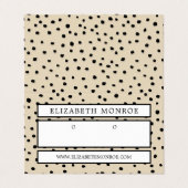 De Visite Porte-oreilles pointillé, Carte d'affichage pour b (Extérieur déplié)