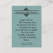 De Visite Prière à ma carte sainte d'ange gardien (Dos)