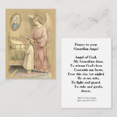 De Visite Prière à votre Gardien Ange Carte Sainte (Devant / Derrière)