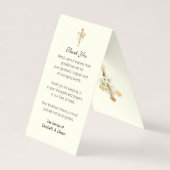 De Visite Prière commémorative funéraire catholique Carte Sa (Dos)